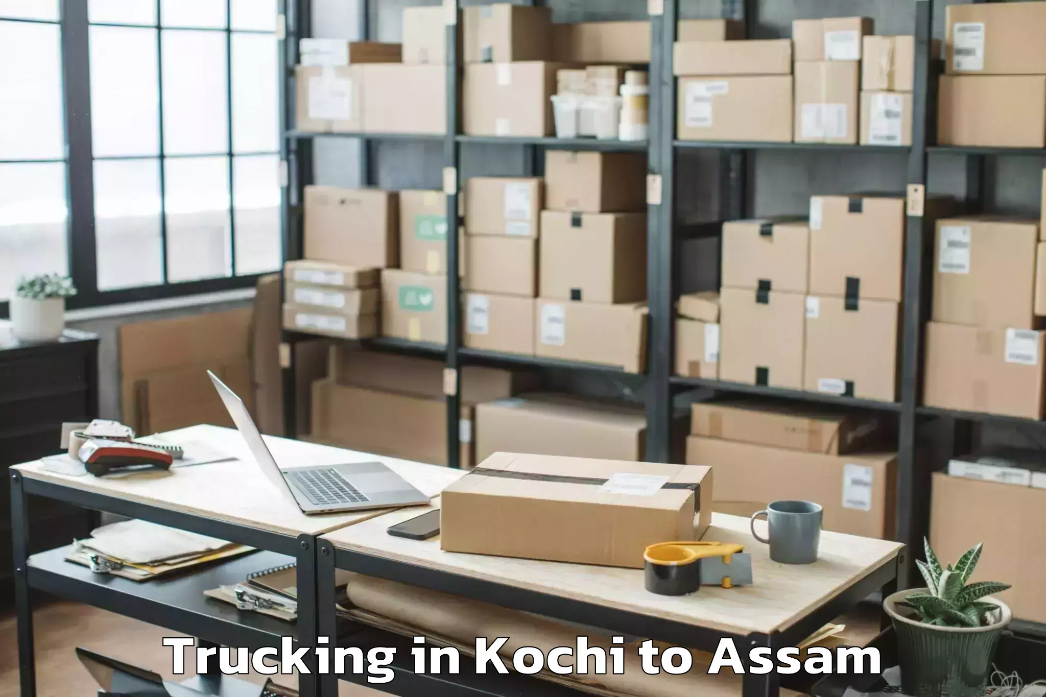 Book Kochi to Sarupeta Pt Trucking